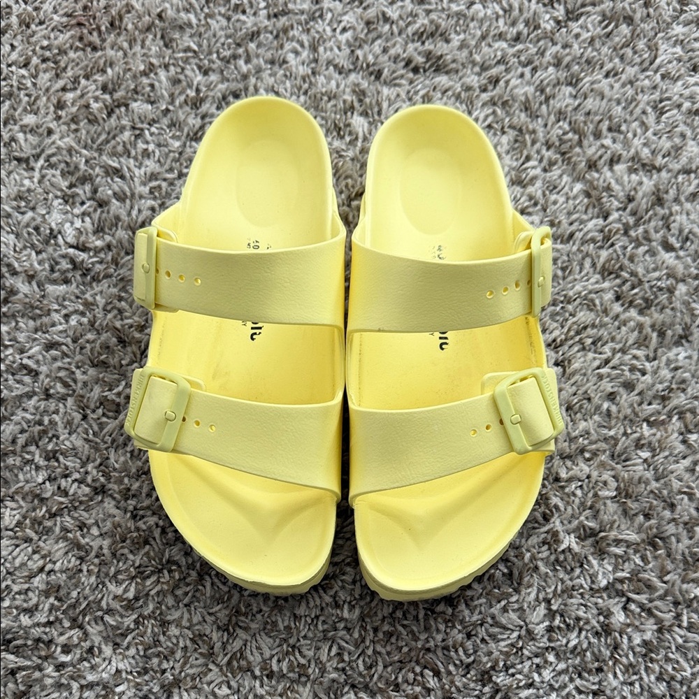 Birkenstock Yellow Two-Buckle EVA Sandals